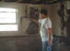 Marco pulling plaster.JPG (27747 bytes)
