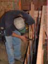 Shane builds forms.JPG (42929 bytes)